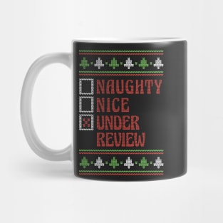 Retro Naughty Nice Under Review // Ugly Xmas Sweater Style Mug